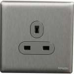 Schneider Electric 施耐德電氣 NUX426_SS UNICA X 13A 250V~ 單位插座 (炫星銀)